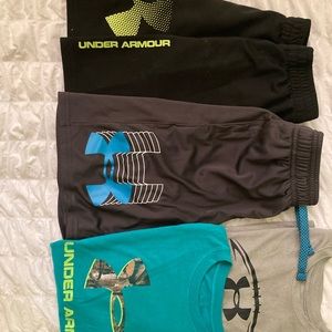 Under armour shorts and tshirts